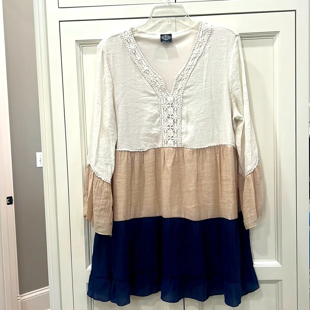 CAL Style Boho Dress Size L - Picture 1 of 8